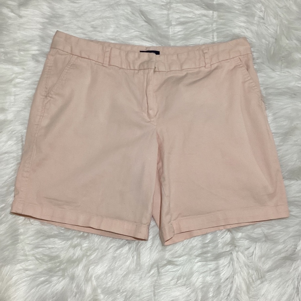 Lands Ends Women’s Pastel Pink Shorts 🩳 Linen-Like